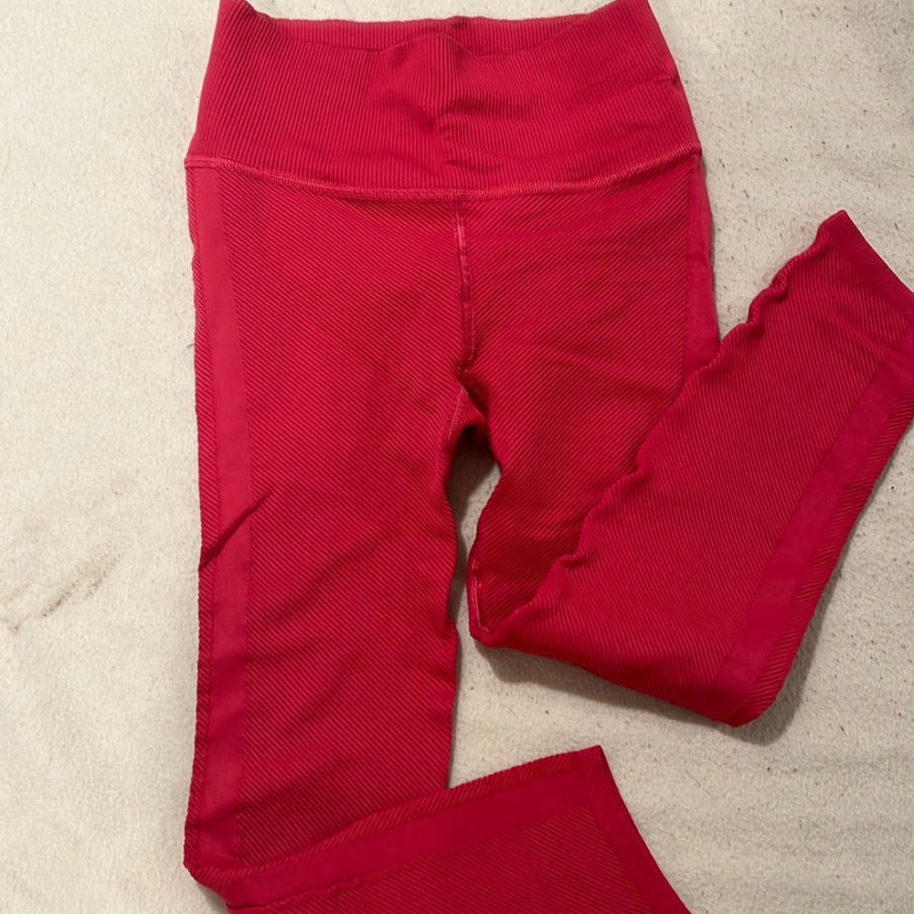 Pink free people leggings